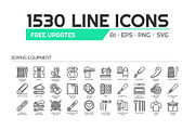 1530 UNIQUE LINE ICONS, an Outline Icon by eucalyp (Thumbnail 3 of 9)