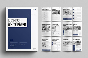 Business White Paper Template, a Brochure Template by E-Type