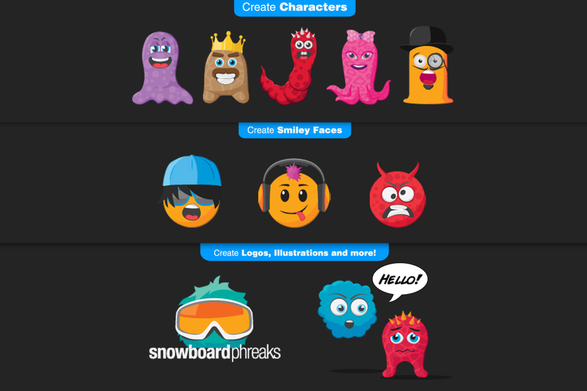 Monster and Character Creation Kit, an Illustration by Graphicdome (Photo 4 of 5)