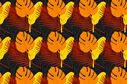 Black tropical seamless pattern, a Pattern Graphic by Exit Graphic Shop (Thumbnail 3 of 3)