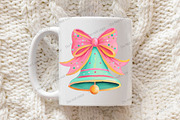 Coquette Christmas Bell Png, an Illustration by Libby Wishes (Thumbnail 5 of 8)