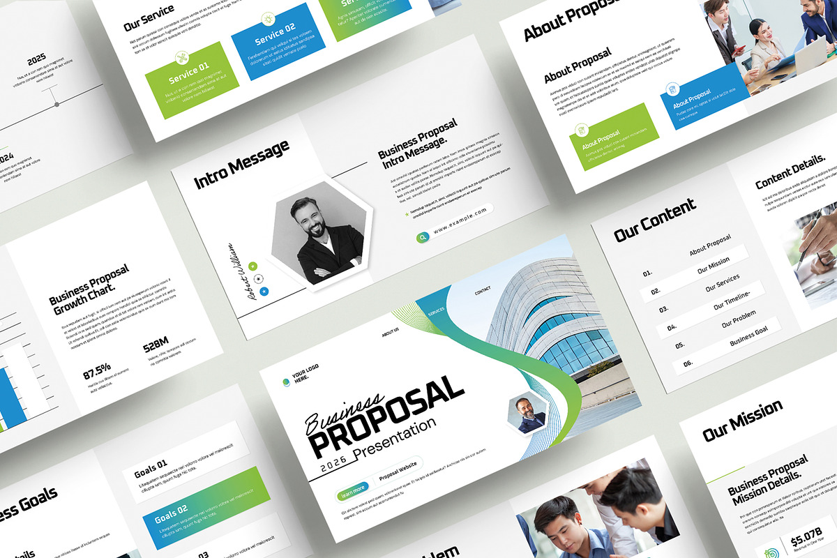 Business Proposal Presentation, a Presentation Template by MightyDesign (Photo 1 of 8)