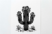 60 Desert Cactus Floral Silhouette, a Seasonal Illustration by Amazin_art (Thumbnail 18 of 21)