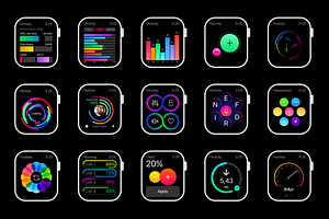 W1 UI Kit For Apple Watch Apps