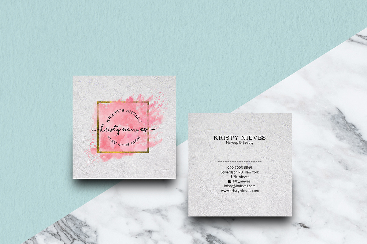 Square Business Template Card, a Business Card Template by Design Dock (Photo 1 of 3)