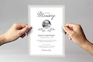 Elegant Funeral Memorial Template