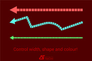 Arrow Stroke Brush for Affinity Apps, a Brush Add-On by Affinity Templates (Thumbnail 3 of 7)
