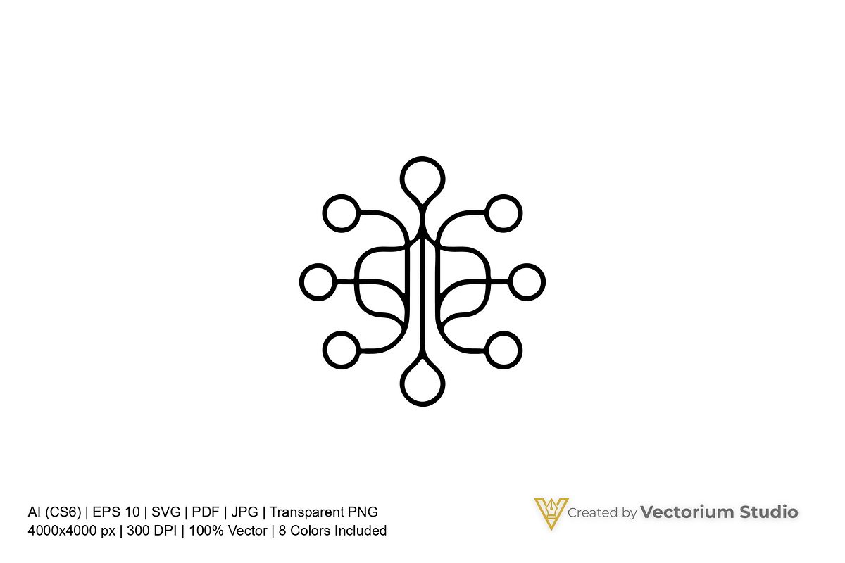 Abstract Network Tech Logo, a Branding & Logo Template by Vectorium Studio (Photo 2 of 16)
