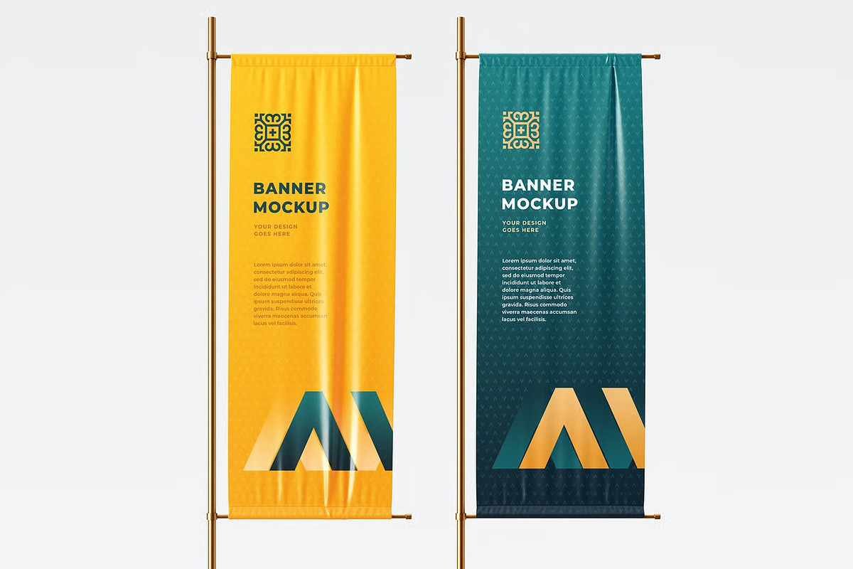 Vertical Banner Mockup, an Advertising Mockup by zpackcreative (Photo 3 of 5)