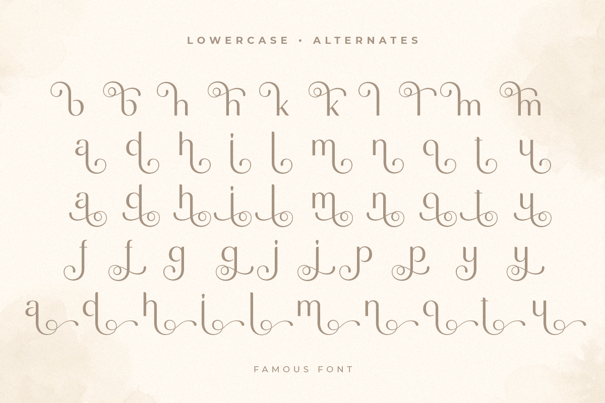 Famous - Modern Feminine Beauty Font, a Sans Serif Font by Sensatype (Photo 30 of 33)