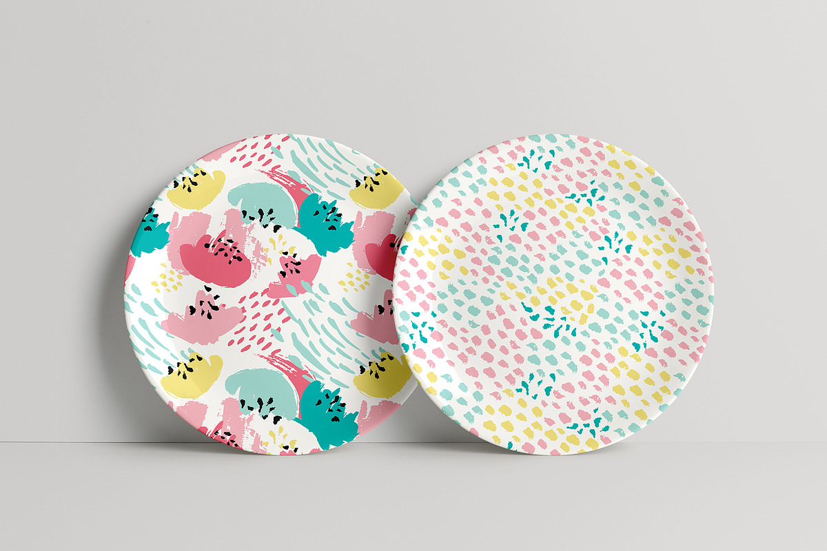 10 abstract brush stroke patterns, a Pattern Graphic by Cozy pattern shop (Photo 2 of 7)