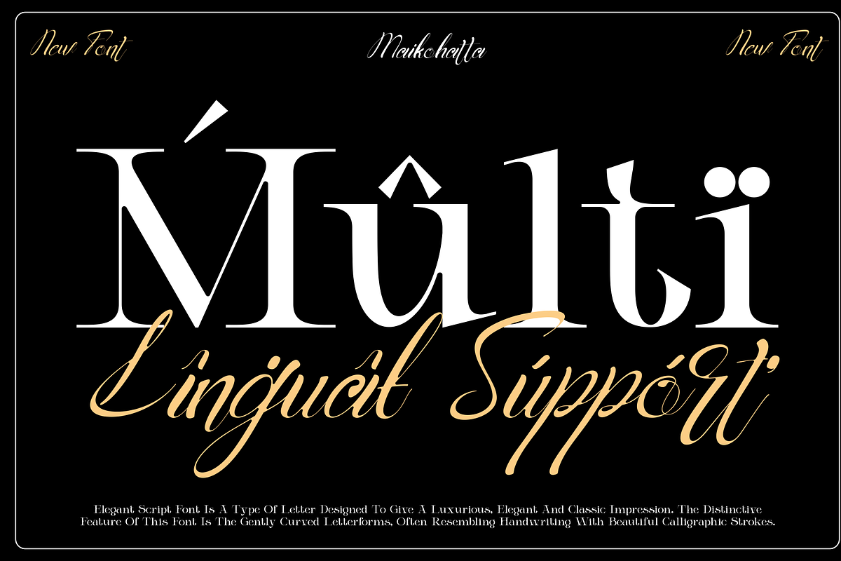AnichaScript - Modern Elegant Script, a Script Font by MaikoHatta (Photo 7 of 8)