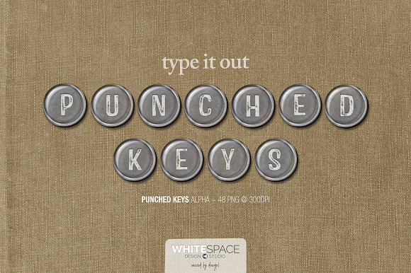 Punched Keys Alphabet preview 3
