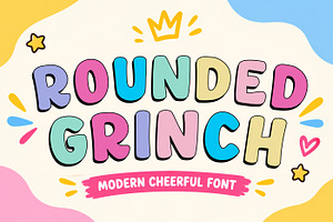 Rounded Grinch - Playful Font, a Sans Serif Font by Limited.studio