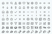 Vector Bundles Kitchen Outline Icons, an Outline Icon by adenpinkstore (Thumbnail 10 of 10)