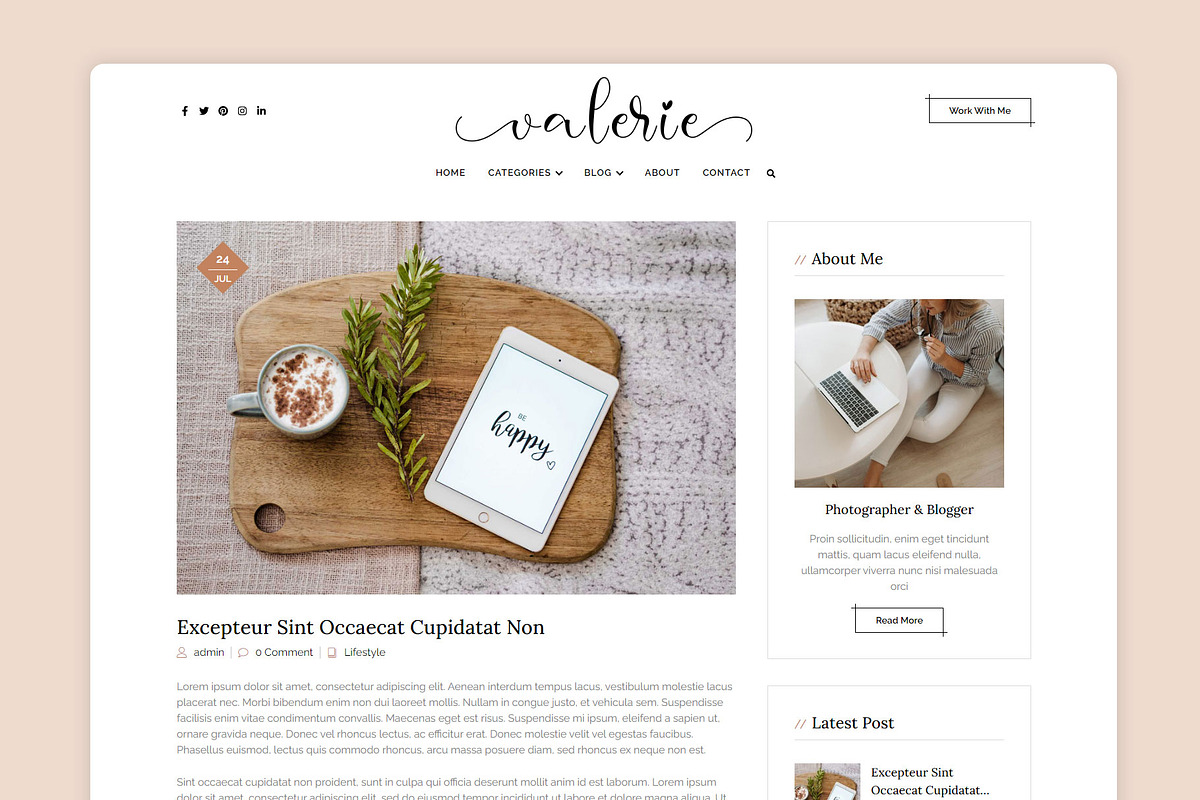 Valerie - WordPress Elementor, a WordPress Template by azuratheme (Photo 8 of 8)