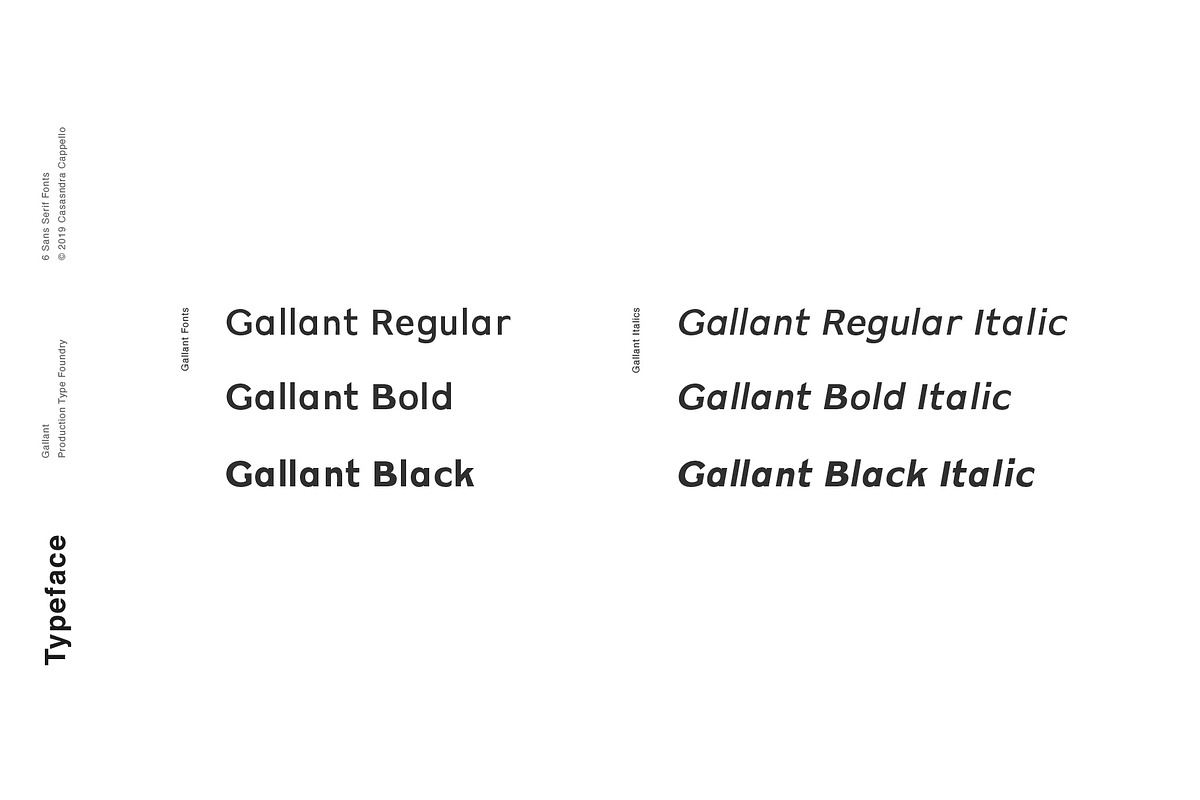 Gallant - A Geometric Typeface preview 2