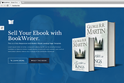 BookWriter - eBook Landing Page, a Bootstrap Template by Tarsier Graphics (Thumbnail 1 of 3)