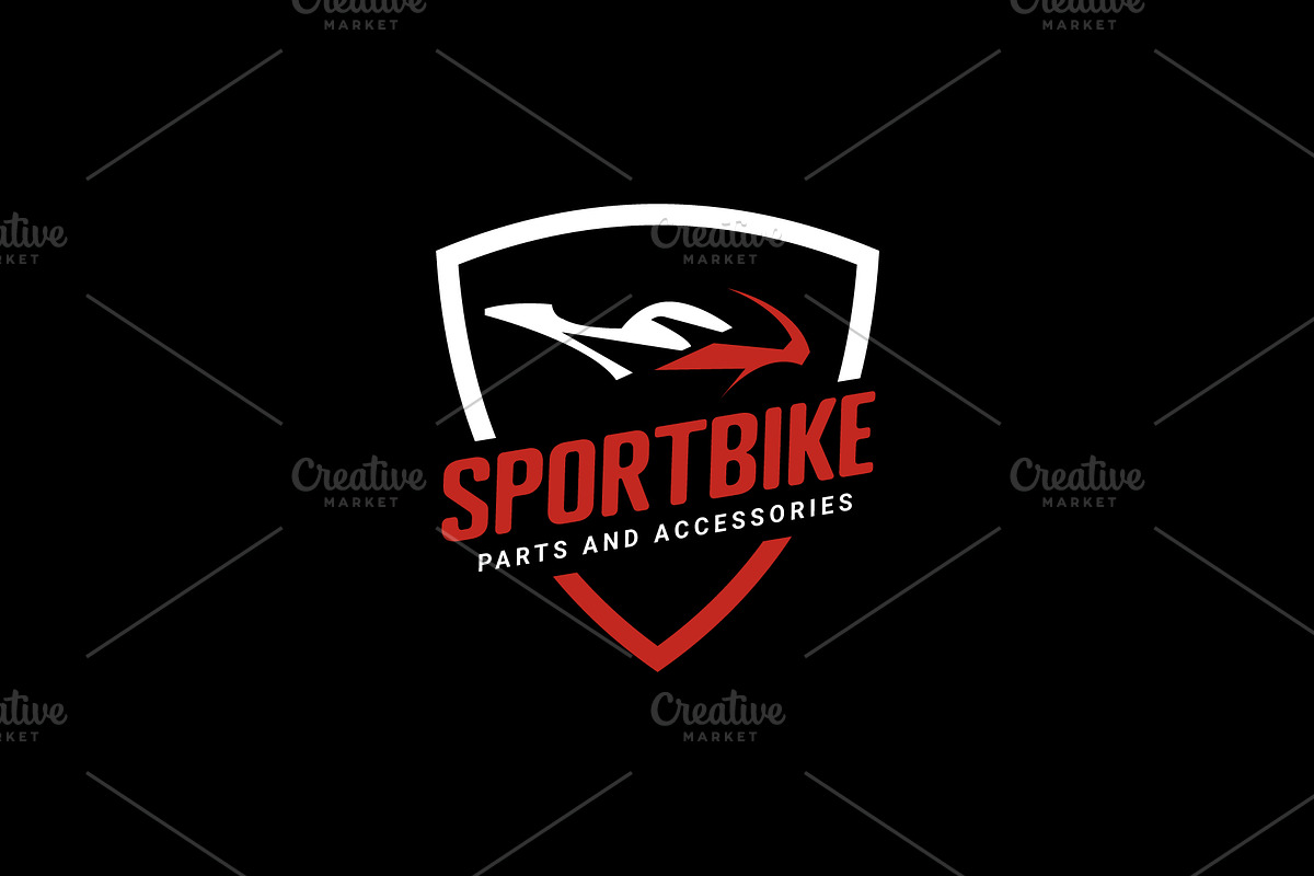 Sportbike logo illustration, a Branding & Logo Template by Dyn Studio