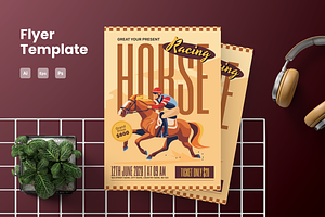 Horse Race Flyer, a Flyer Template by Annora Studio