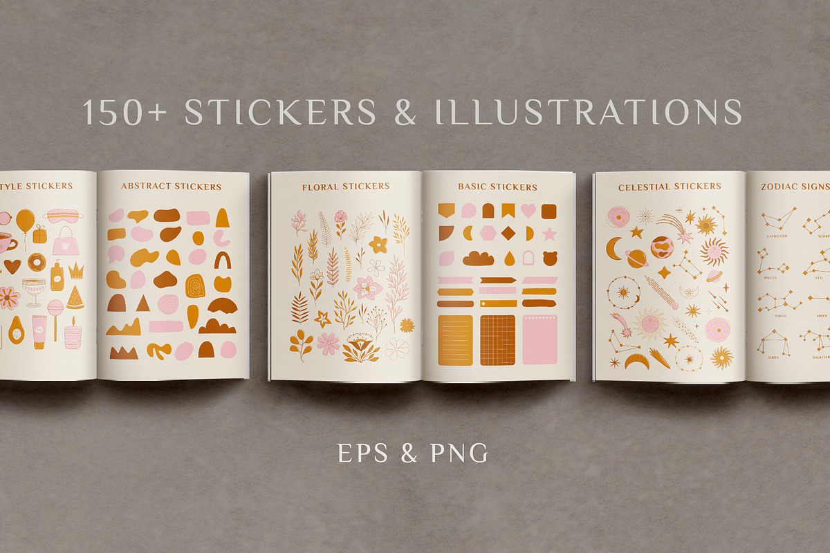 Aesthetic Planner & Calendar, a Stationery Template by Anatartan Design (Photo 27 of 27)