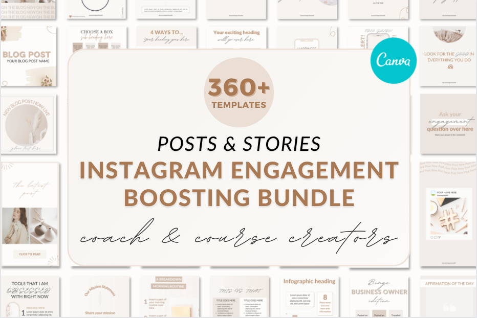 Instagram coach & course creator, a Social Media Template by Cate Creates