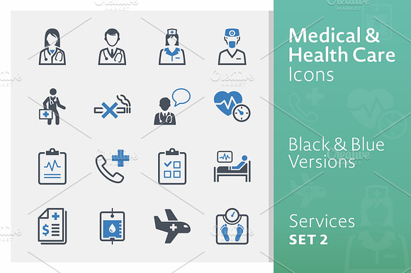 Medical Services Icons Set 2