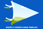 Pennant Canva Frames, Sports Banner, an Object Graphic by GraphiCarola (Thumbnail 5 of 7)