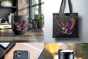 Barn owl spreads its wings to fly, an Animal Illustration by yod67 (Thumbnail 10 of 10)