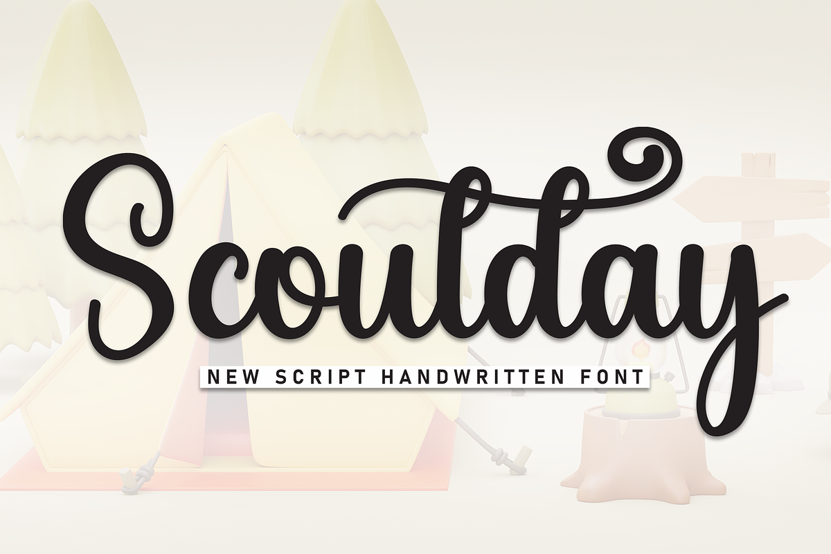 Scoutday | Script Font, a Handwritten Font by Scratchones (Photo 1 of 9)