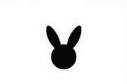 Simple Bunny Head Silhouette Pack, an Illustration by Designs_River (Thumbnail 3 of 7)