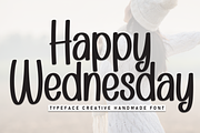 Happy Wednesday | Script Font, a Script Font by Scratchones (Thumbnail 1 of 8)