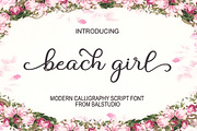 Beach Girl Script, a Script Font by balstudio (Thumbnail 1 of 7)