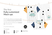 Kids Pyjama 5x Mock-ups, a Shirt Mockup by Mocca Mockups Store (Thumbnail 3 of 6)