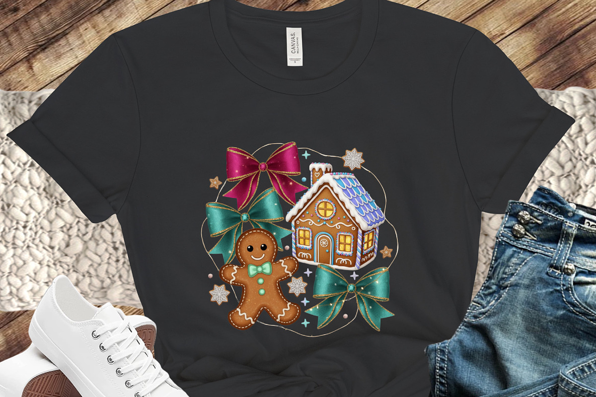 Brushstroke Gingerbread Christmas, an Illustration by designcity5 (Photo 3 of 8)