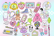Retro Y2K 2000s Clipart Bundle, an Object Graphic by Huxmay (Thumbnail 3 of 7)