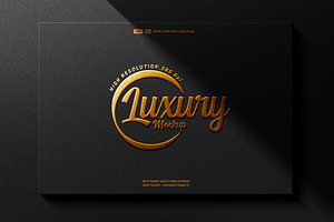 Luxury Golden Mockup - Branding Logo