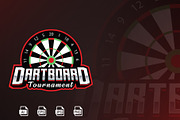 Dartboard Mascot Logo Template, a Branding & Logo Template by HasnainGFX (Thumbnail 1 of 3)