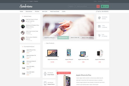 Sanderiana Ecommerce Theme