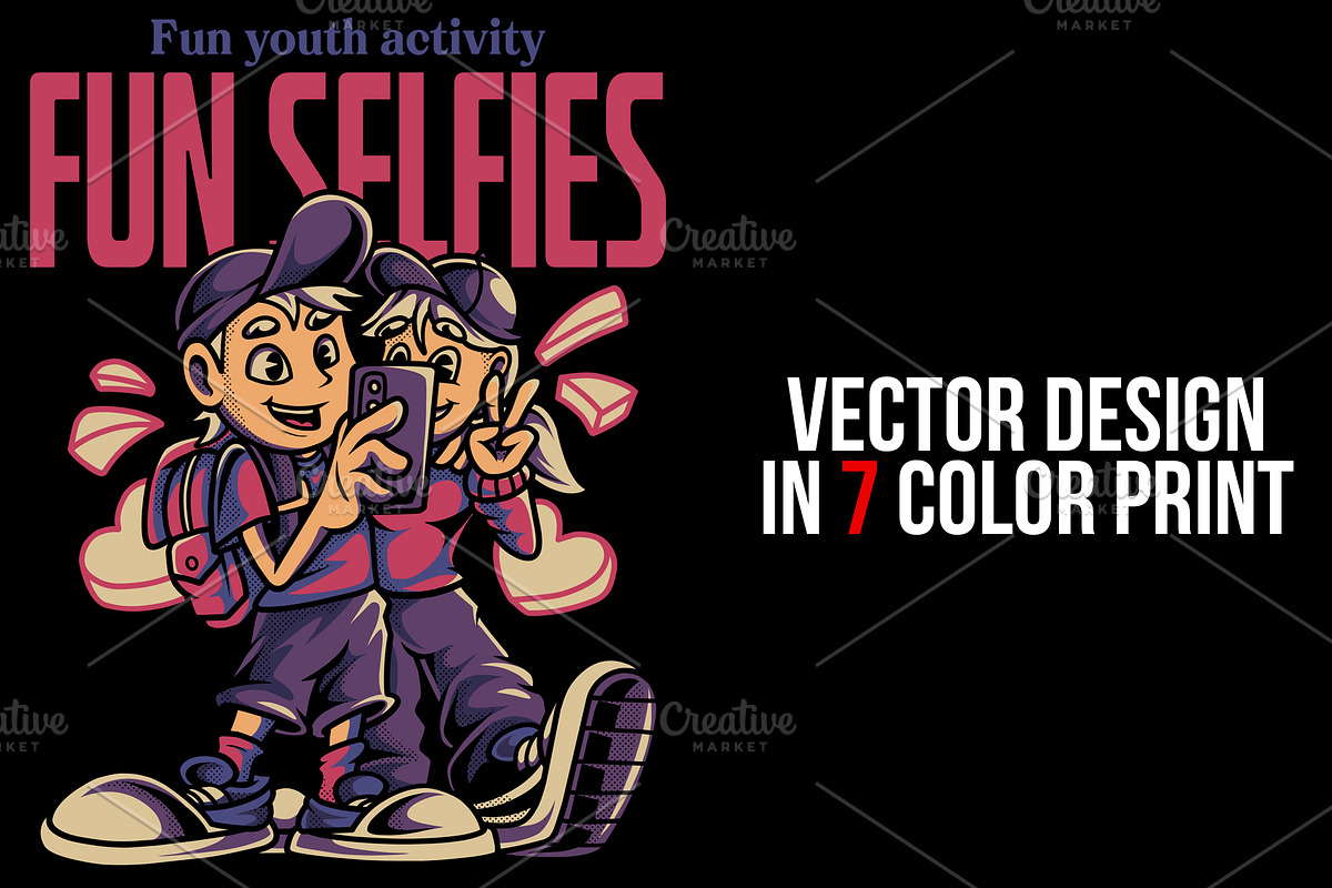 Fun Selfie Illustration, a Person Illustration by badsyxn (Photo 2 of 5)