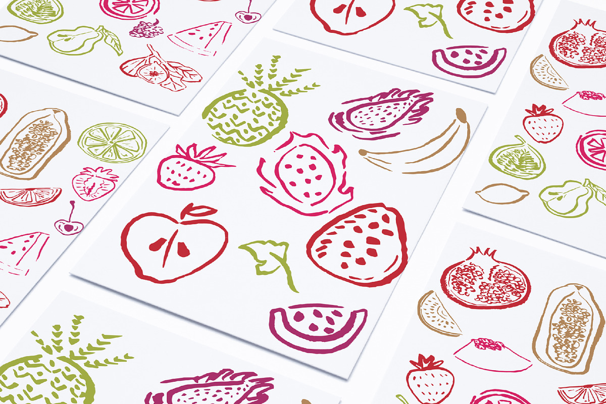 Tropical summer fruits vector bundle, an Object Graphic by MayBay Studio (Photo 2 of 11)