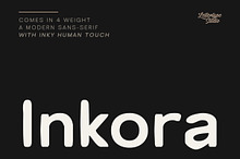 Inkora Sans - Modern Inky Display