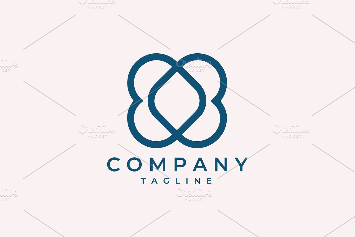 Clover abstract minimal vector logo, a Branding & Logo Template by Vectorium Studio (Photo 1 of 2)