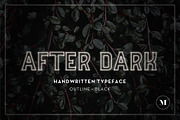 After Dark Typeface, a Sans Serif Font by QuixoticDesignCo (Thumbnail 1 of 5)