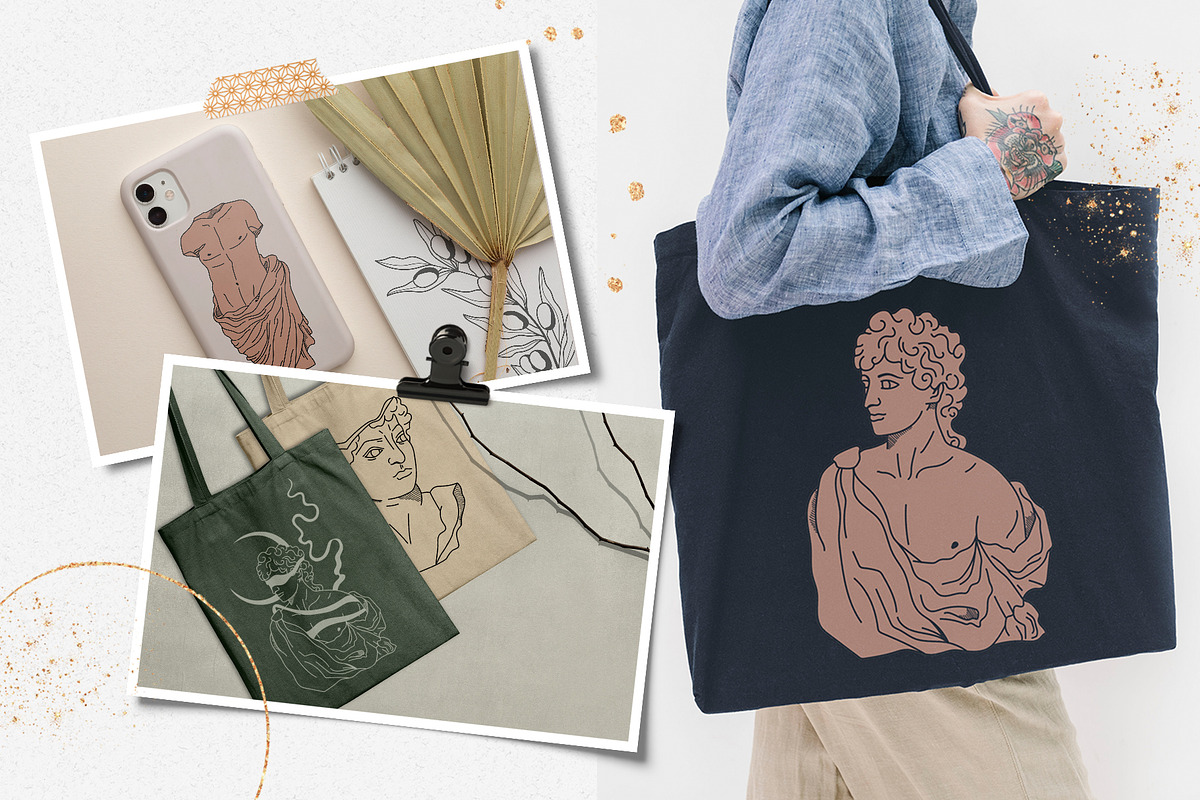 Antique greek beauty - designs kit, a Person Illustration by My Space Garden (Photo 9 of 19)