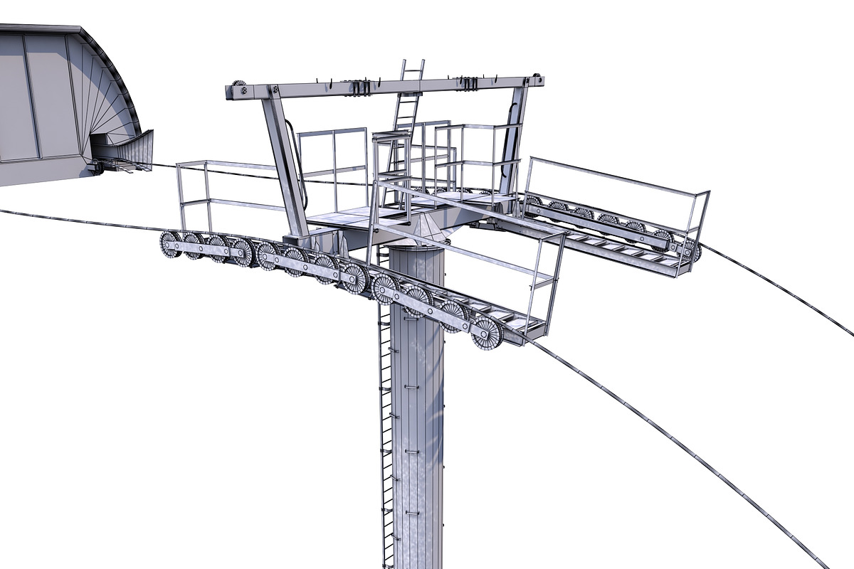 Ski Lift Cableway Car, a Cars & Vehicle 3D Model by 3D Models by Obshansky (Photo 19 of 26)
