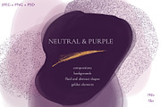 Neutral & Purple, a Texture Graphic by Salted Galaxy (Thumbnail 1 of 13)