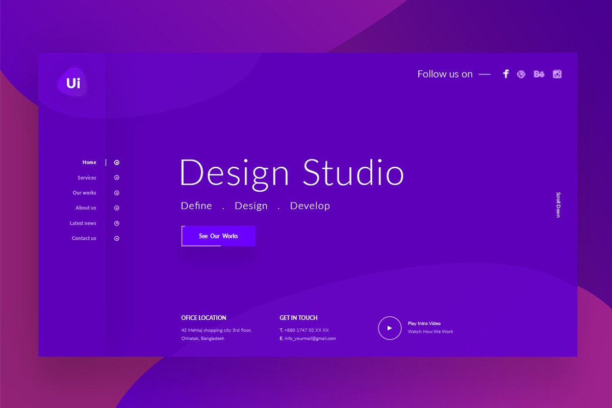 UI Creative Studio Template, a Websites & App Template by OnlineArpon