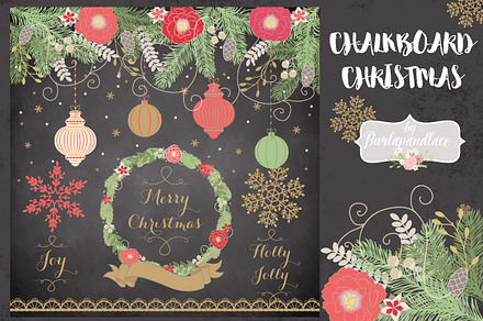 -50%Sale Chalkboard Christmas design