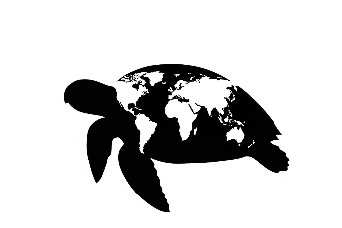 World Map Sea Turtle Bundle, an Illustration by Gaye Art (Photo 13 of 31)